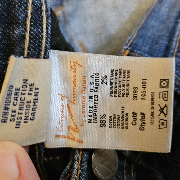 citizens of humanity straight leg jeans 27 - Picture 7 of 7